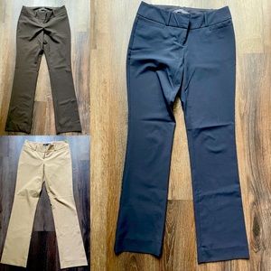 3 pairs of women’s dress pants | The Limited Drew Fit size 4 Regular